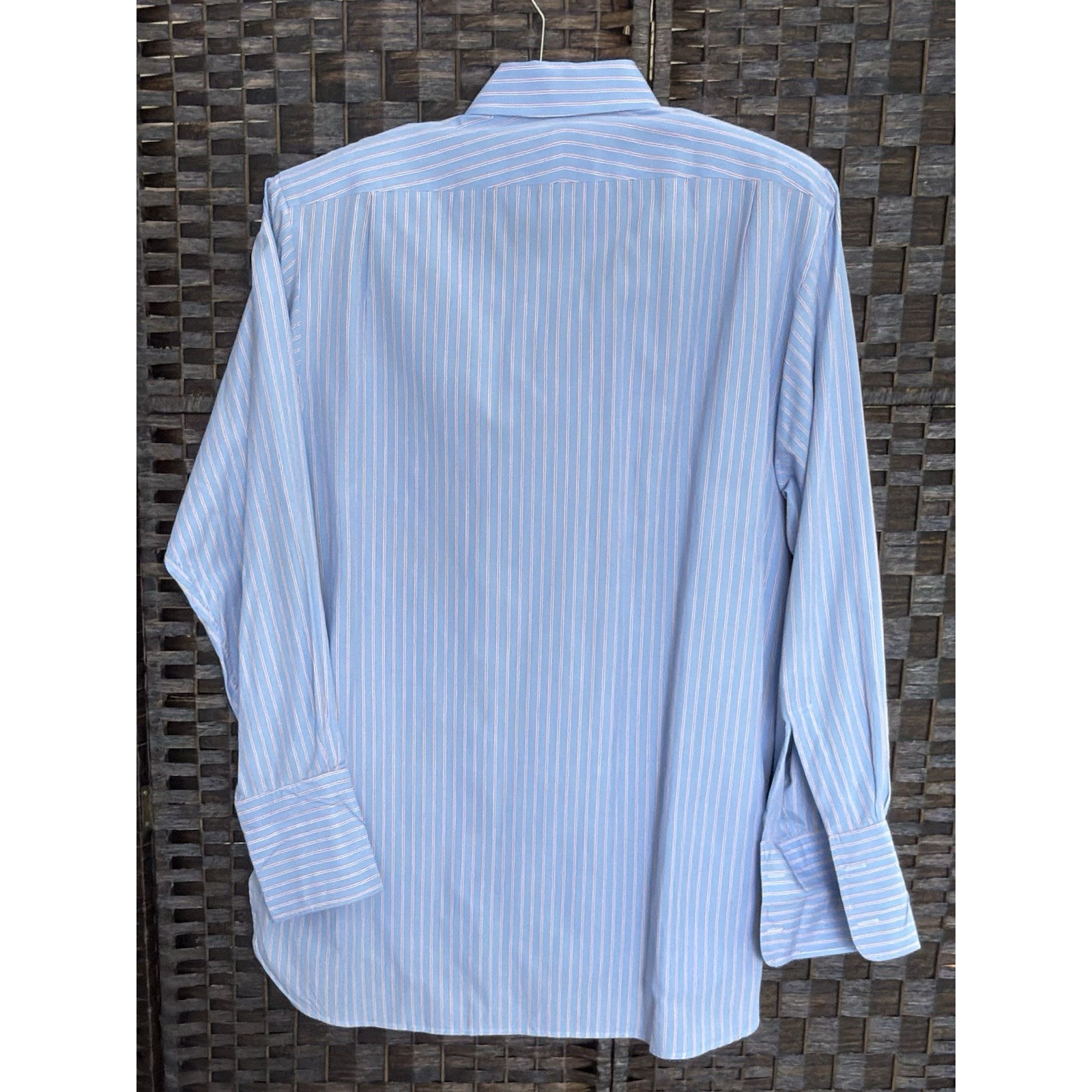 Vintage Hilditch & Key Dress Shirt French Cuff Made In Gr. Britain Size 17.5/44 — image 2 of 5